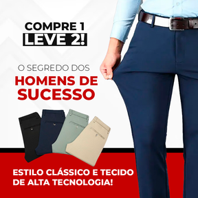 COMPRE 1 LEVE 2 | Calça Social Clássica Alfaiataria For Man 2024 + Brinde Cinto